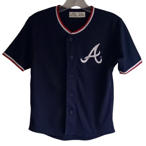 Atlanta Braves MLB Ronald Acuna Jr. baseball jersey kids size medium(8) - Picture 2 of 7